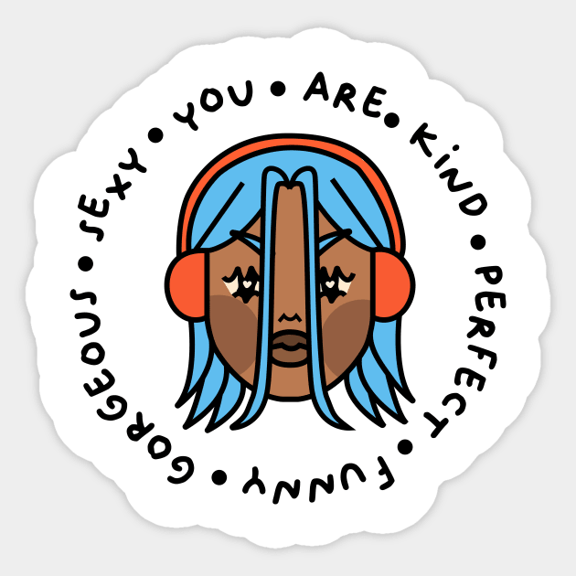 Angry kids - 057 Sticker by chocosprunes